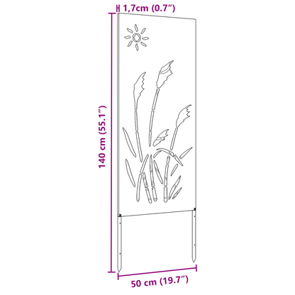 Garten Sichtschutz-Leinwand Anthrazit 50 x 140 cm