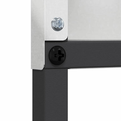 Garten Sichtschutz-Leinwand Silber 50 x 140 cm Edelstahl