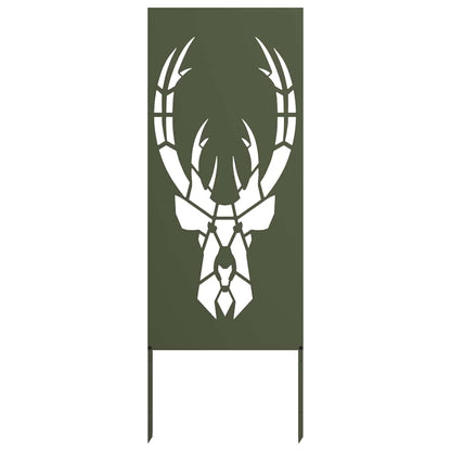 Garten Sichtschutz-Leinwand Tiermuster Olivgrün 50 x 140 cm