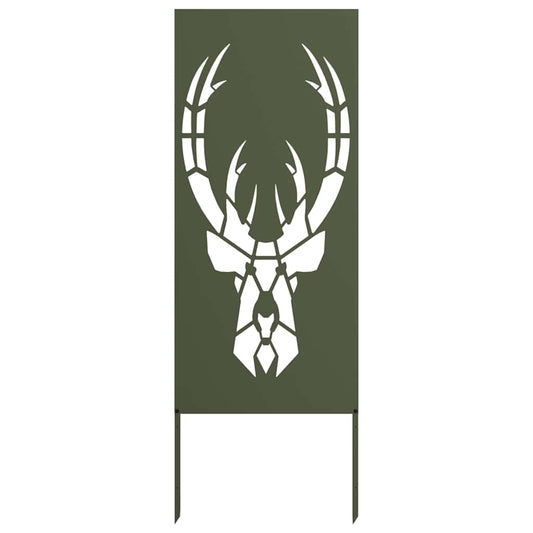 Garten Sichtschutz-Leinwand Tiermuster Olivgrün 50 x 140 cm