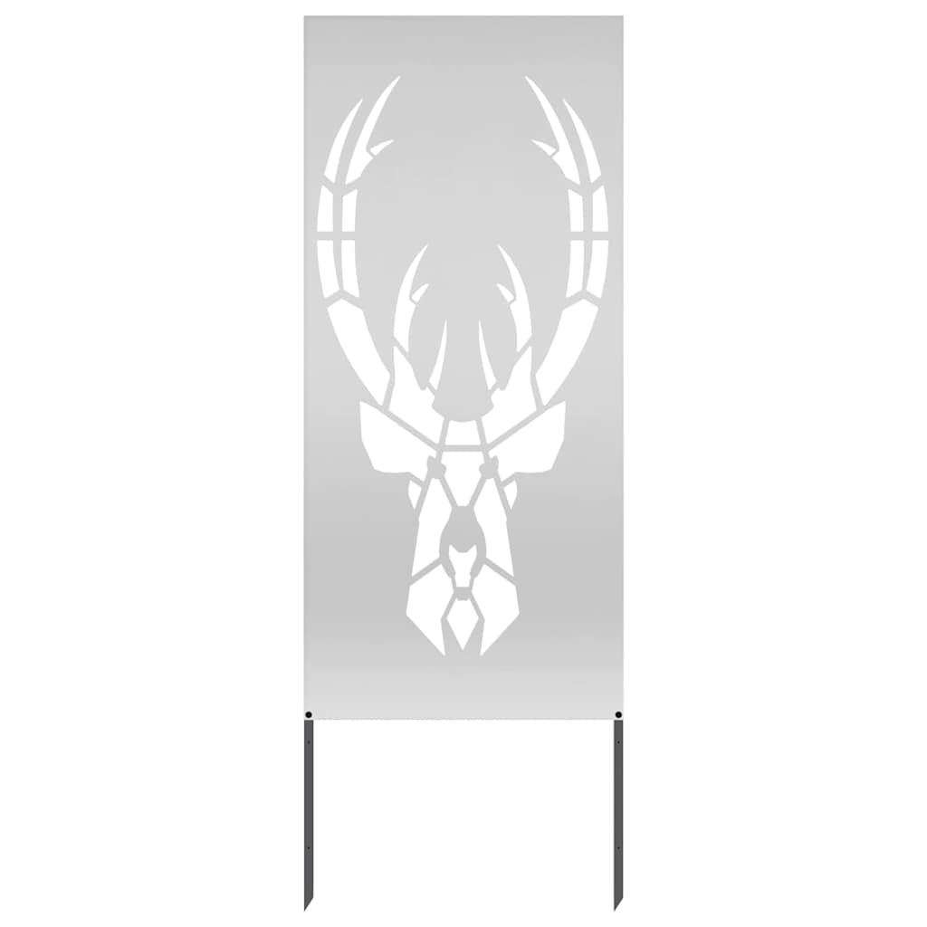 Garten Sichtschutz-Leinwand Silber 50 x 140 cm Verzinkter Stahl