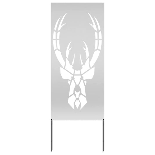 Garten Sichtschutz-Leinwand Silber 50 x 140 cm Verzinkter Stahl