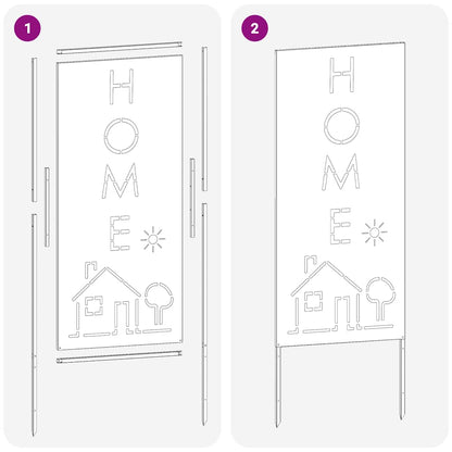 Garten Sichtschutz-Leinwand Anthrazit 50 x 140 cm