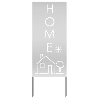 Garten Sichtschutz-Leinwand Silber 50 x 140 cm Verzinkter Stahl