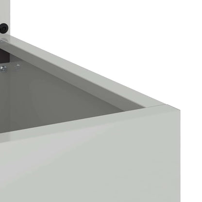 Garten Sichtschutz-Leinwand Silber 50 x 140 cm Verzinkter Stahl