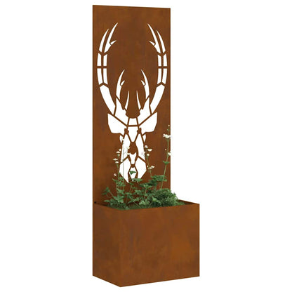 Garten Sichtschutz-Leinwand Rostig 50 x 140 cm Wetterfeststahl