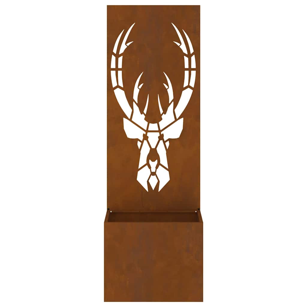 Garten Sichtschutz-Leinwand Rostig 50 x 140 cm Wetterfeststahl