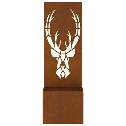 Garten Sichtschutz-Leinwand Rostig 50 x 140 cm Wetterfeststahl