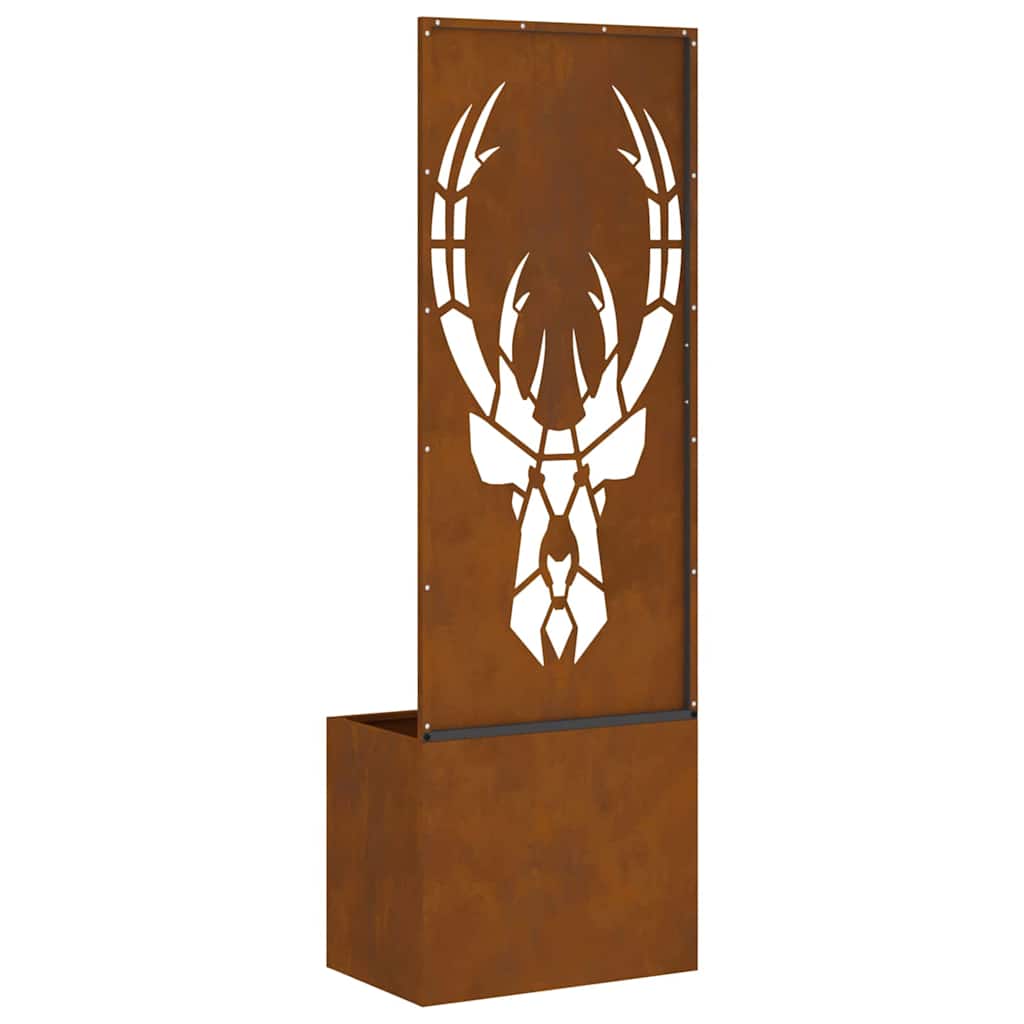 Garten Sichtschutz-Leinwand Rostig 50 x 140 cm Wetterfeststahl