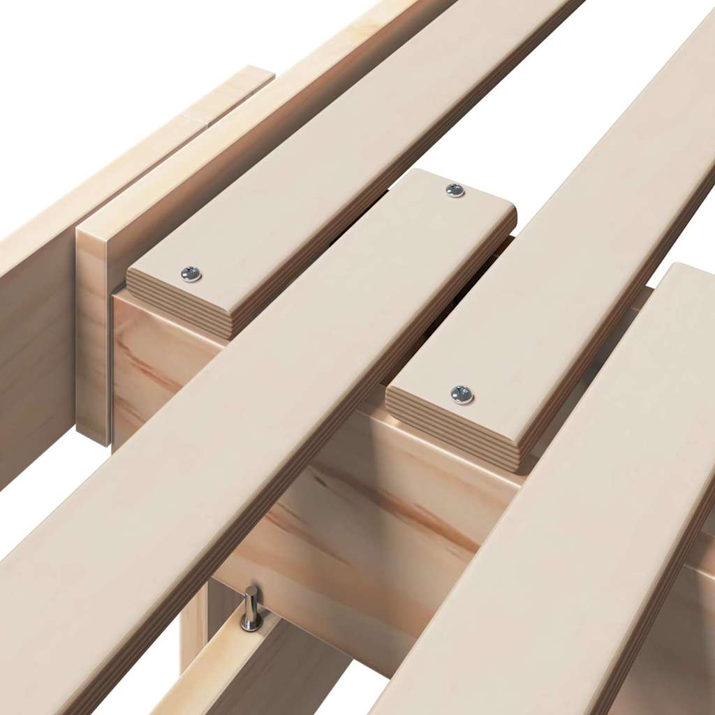 Bettrahmen mit Kopfteil Braun 80 x 200 cm Holzwerkstoff