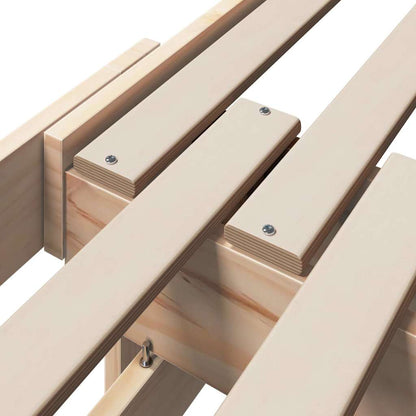 Bettrahmen mit Kopfteil Braun 80 x 200 cm Holzwerkstoff