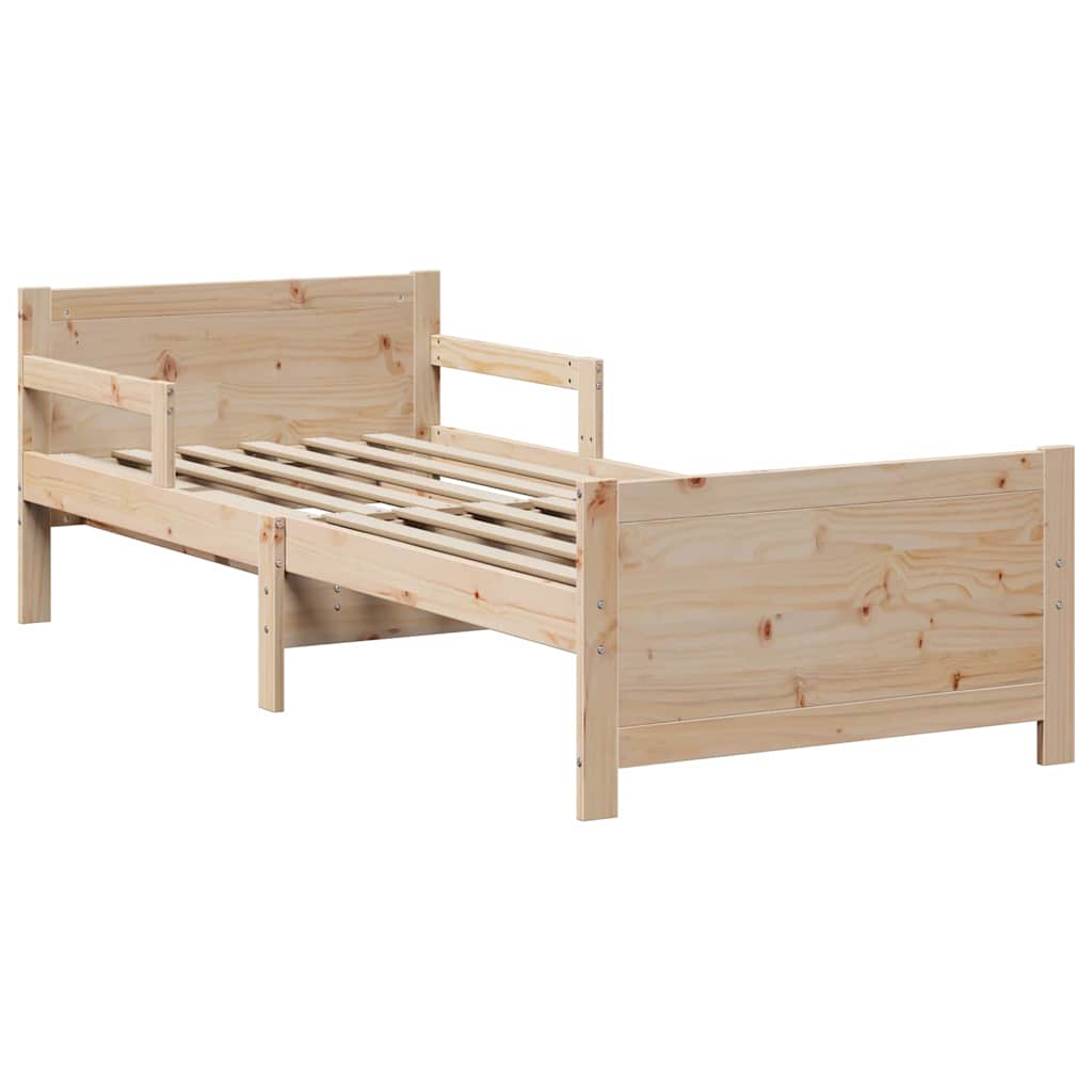 Bettrahmen mit Kopfteil Braun 80 x 200 cm Holzwerkstoff