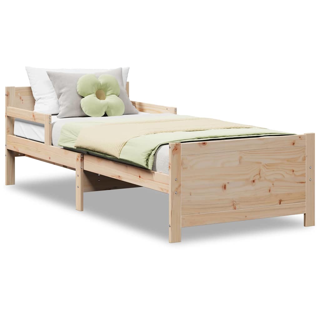 Bettrahmen mit Kopfteil Braun 80 x 200 cm Holzwerkstoff