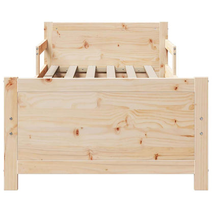 Bettrahmen mit Kopfteil Braun 80 x 200 cm Holzwerkstoff