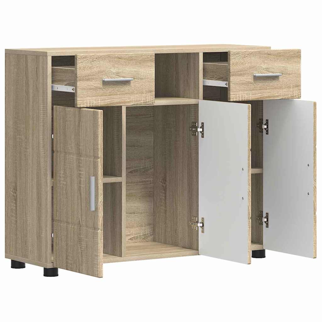 Holzschrank Sonoma-Eiche 88,5 x 30,5 x 73 cm Holzwerkstoff