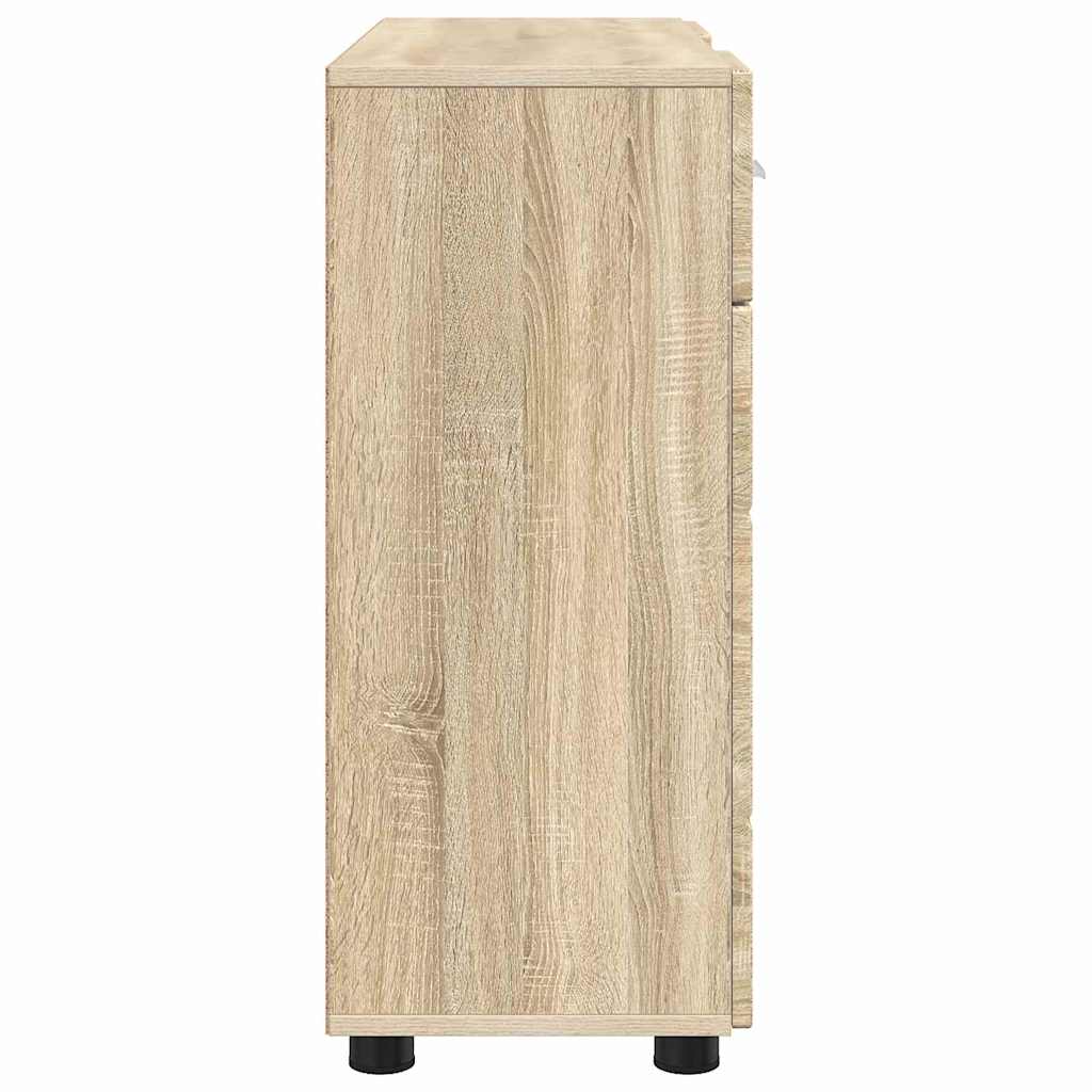 Holzschrank Sonoma-Eiche 88,5 x 30,5 x 73 cm Holzwerkstoff
