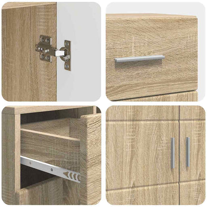 Holzschrank Sonoma-Eiche 88,5 x 30,5 x 73 cm Holzwerkstoff