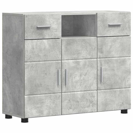 Holzschrank Beton Grau 88,5 x 30,5 x 73 cm Holzwerkstoff