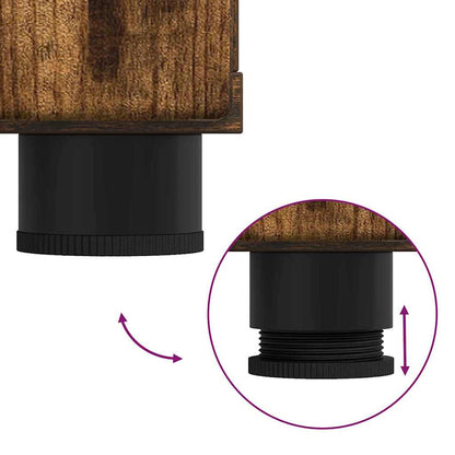 Holzschrank Geräucherte Eiche 88,5 x 30,5 x 73 cm Holzwerkstoff