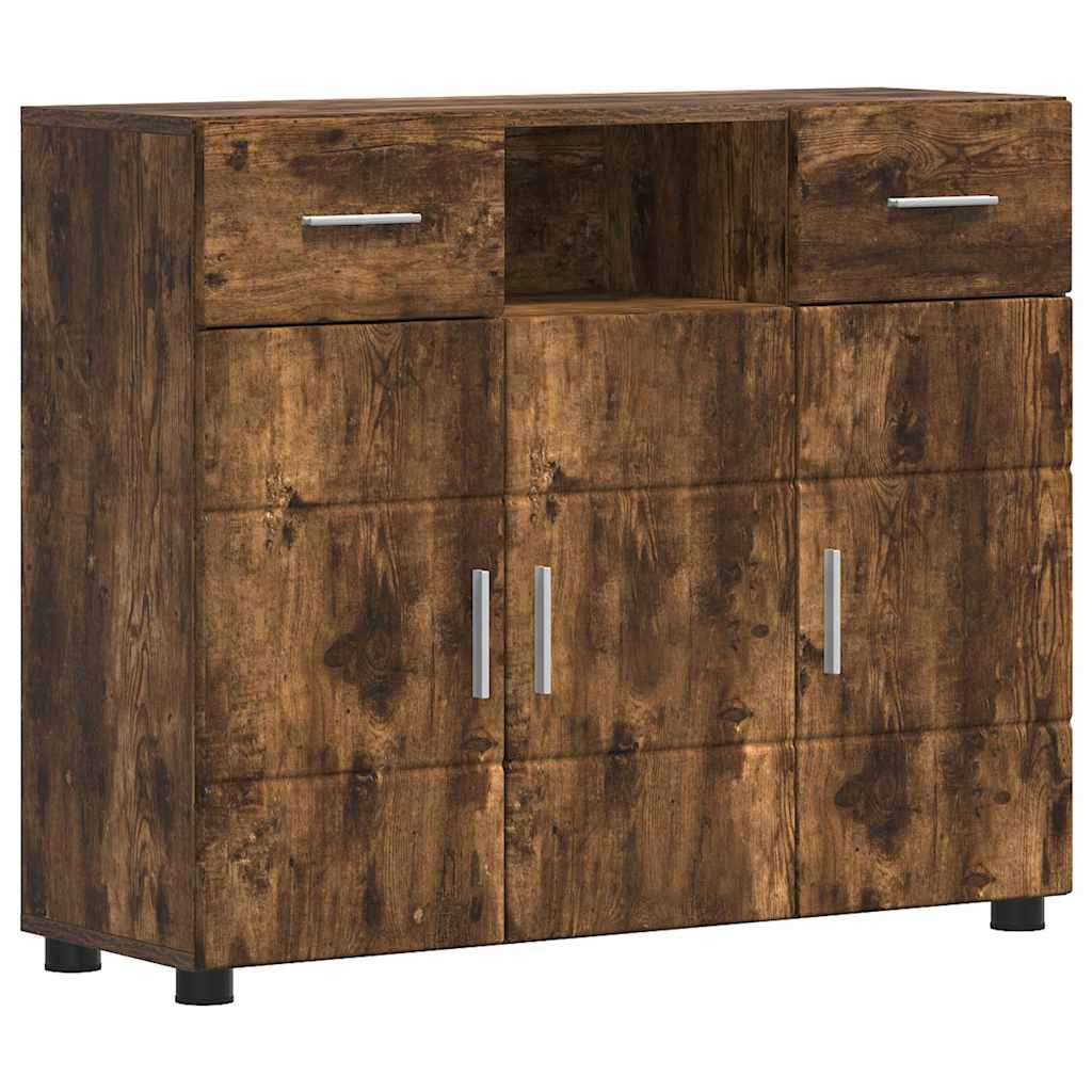 Holzschrank Geräucherte Eiche 88,5 x 30,5 x 73 cm Holzwerkstoff