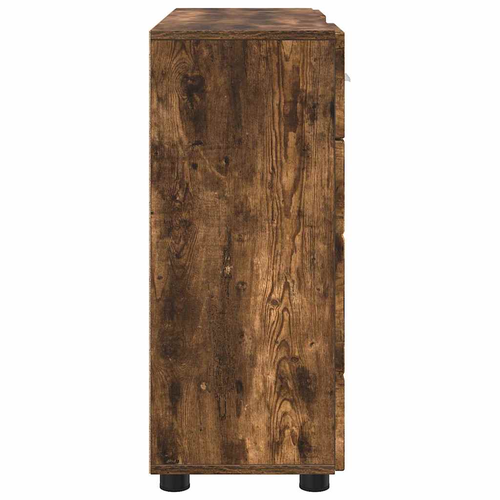 Holzschrank Geräucherte Eiche 88,5 x 30,5 x 73 cm Holzwerkstoff