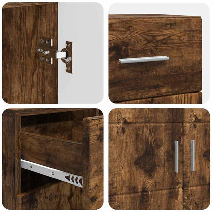 Holzschrank Geräucherte Eiche 88,5 x 30,5 x 73 cm Holzwerkstoff