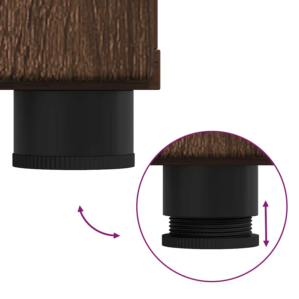 Holzschrank mit Speicher Braun Eichen-Optik 88,5 x 30,5 x 73 cm