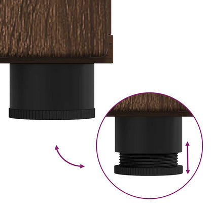 Holzschrank mit Speicher Braun Eichen-Optik 88,5 x 30,5 x 73 cm