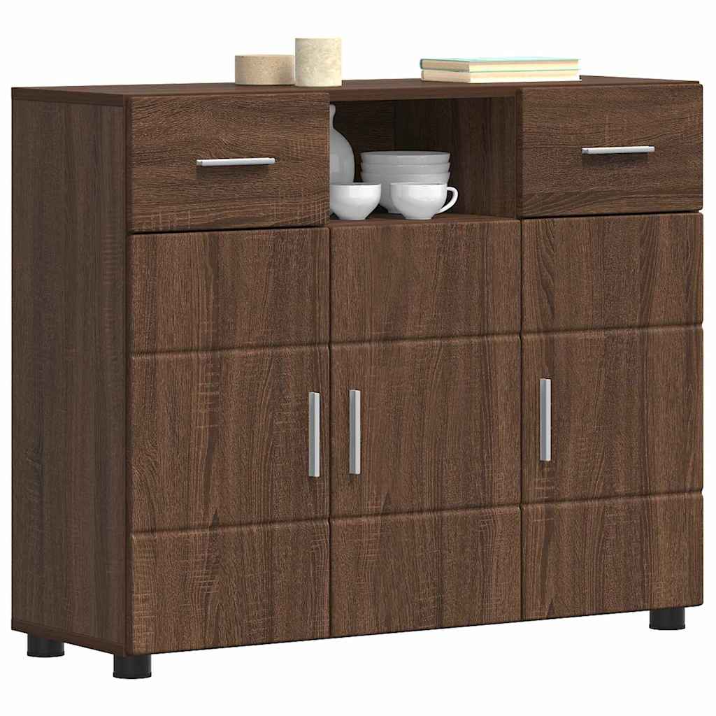 Holzschrank mit Speicher Braun Eichen-Optik 88,5 x 30,5 x 73 cm