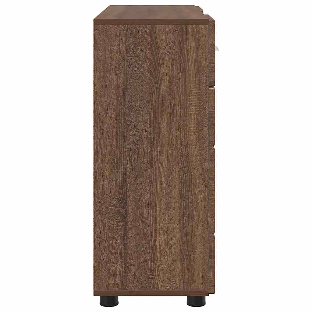 Holzschrank mit Speicher Braun Eichen-Optik 88,5 x 30,5 x 73 cm