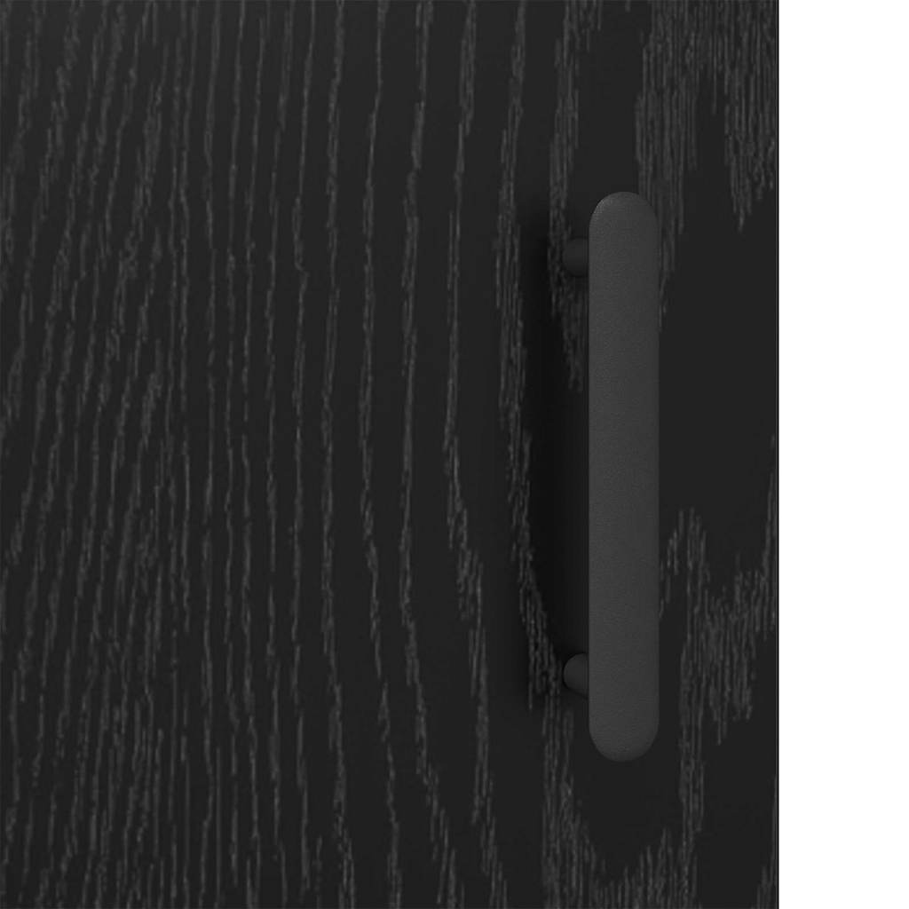 Sideboard Schwarz Eichen-Optik 69,5 x 34 x 90 cm Holzwerkstoff