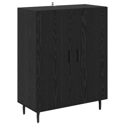 Sideboard Schwarz Eichen-Optik 69,5 x 34 x 90 cm Holzwerkstoff