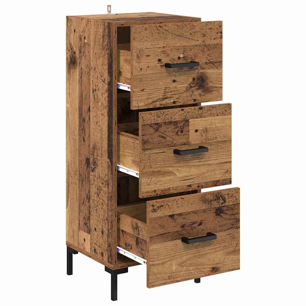 Sideboard Altholz 34,5 x 34 x 90 cm Holzwerkstoff