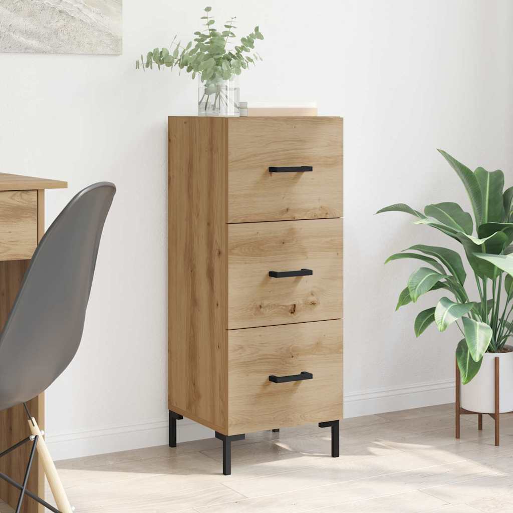 Sideboard Artisan-Eiche 34,5 x 34 x 90 cm Holzwerkstoff