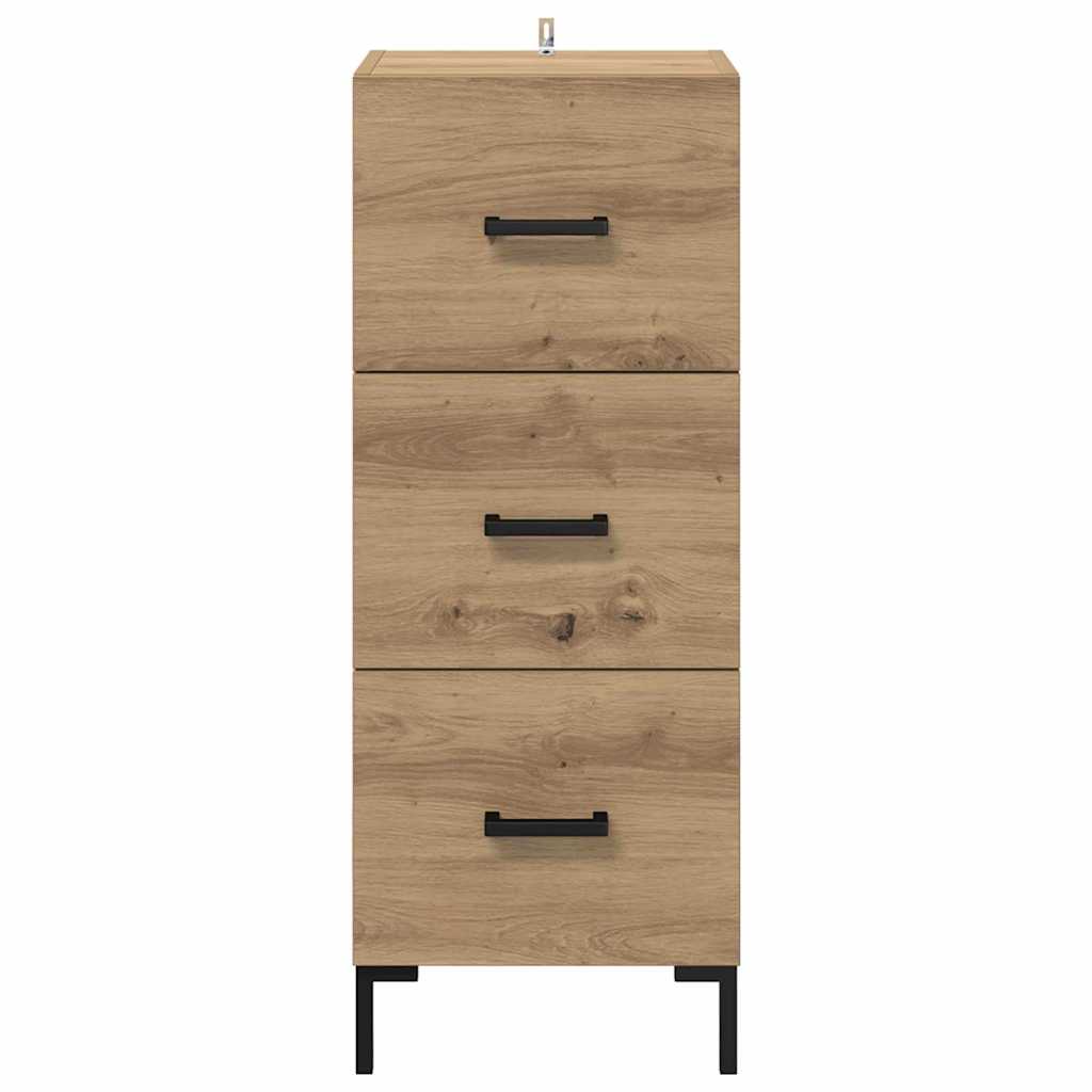 Sideboard Artisan-Eiche 34,5 x 34 x 90 cm Holzwerkstoff