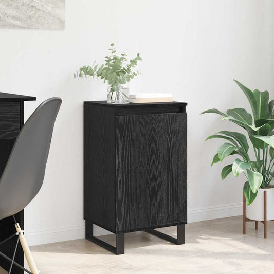 Sideboard Schwarz Eichen-Optik 40 x 35 x 70 cm Holzwerkstoff