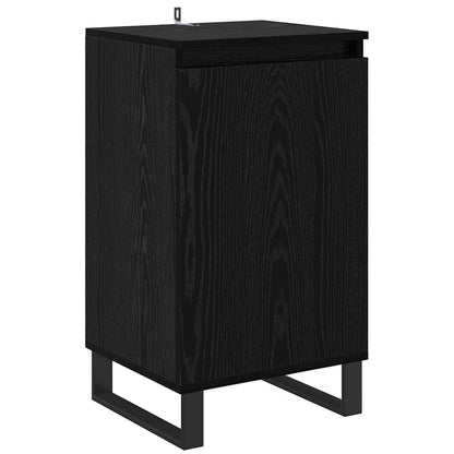Sideboard Schwarz Eichen-Optik 40 x 35 x 70 cm Holzwerkstoff