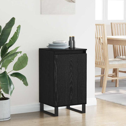 Sideboard Schwarz Eichen-Optik 40 x 35 x 70 cm Holzwerkstoff