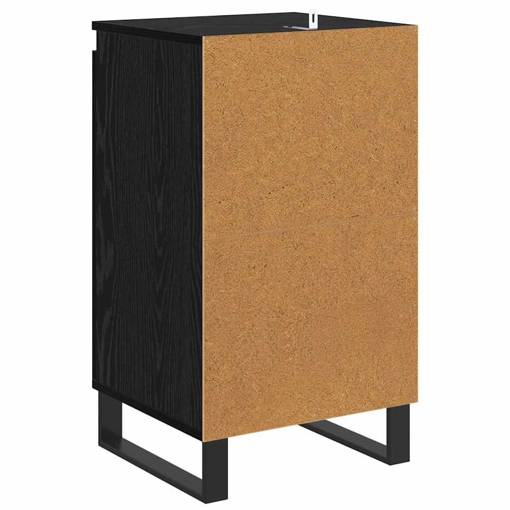 Sideboard Schwarz Eichen-Optik 40 x 35 x 70 cm Holzwerkstoff