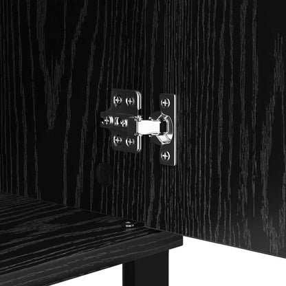 Sideboard Schwarz Eichen-Optik 40 x 35 x 70 cm Holzwerkstoff