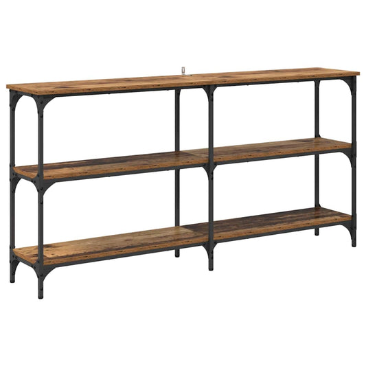 Konsolentisch Altholz 150 x 29 x 75 cm Sperrholz und Metall