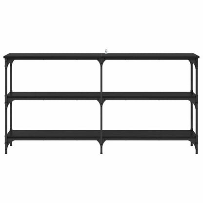 Konsolentisch Schwarz Eichen-Optik 150 x 29 x 75 cm