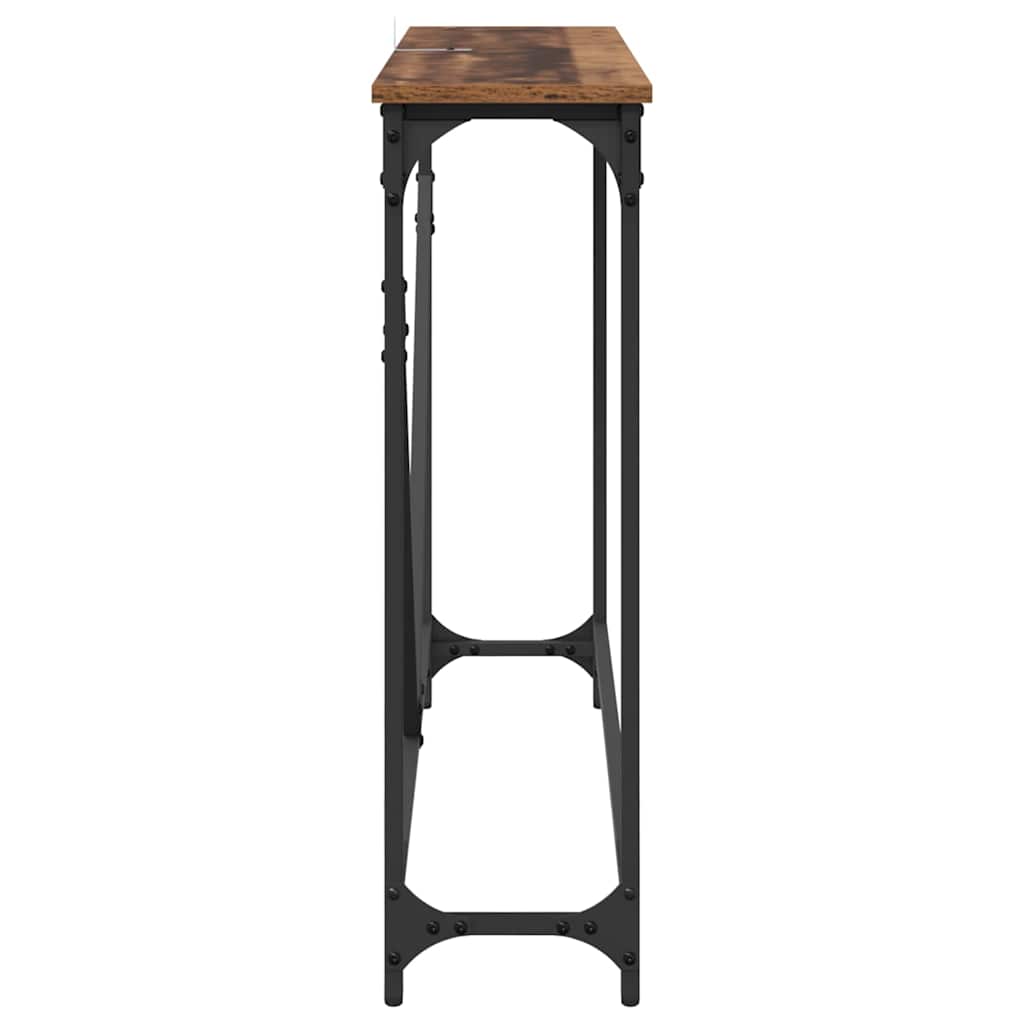 Konsolentisch Altholz 102 x 23 x 75 cm Holzwerkstoff