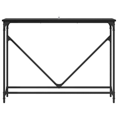 Konsolentisch Schwarz Eichen-Optik 102 x 23 x 75 cm