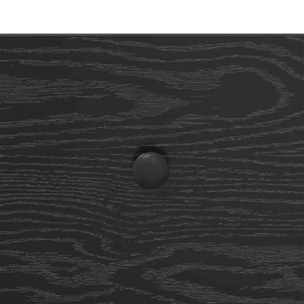 Konsolentisch Schwarz Eichen-Optik 100 x 34,5 x 75 cm