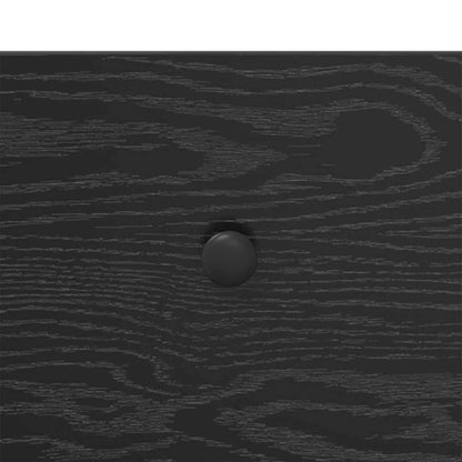 Konsolentisch Schwarz Eichen-Optik 75 x 34,5 x 75 cm