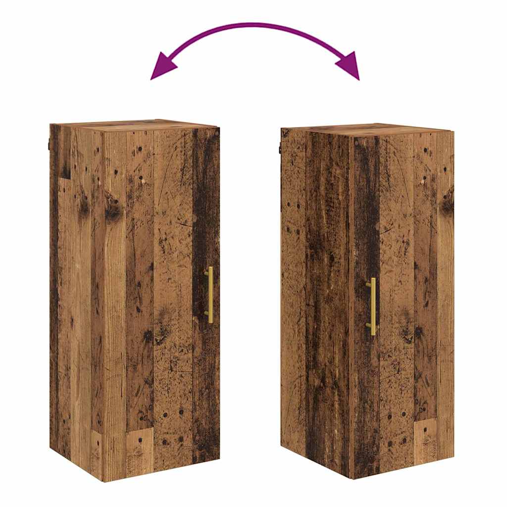 Wandschrank Altholz 34,5 x 34 x 90 cm Holzwerkstoff