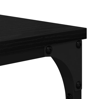 Bücherregal Schwarz Eichen-Optik 99 x 35,5 x 176 cm