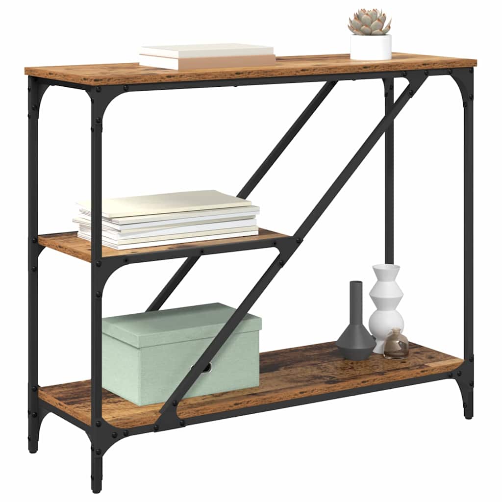 Konsolentisch Altholz 88,5 x 30 x 75 cm Holzwerkstoff