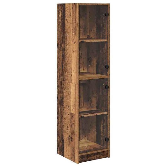 Highboard Altholz 35 x 37 x 142 cm Holzwerkstoff